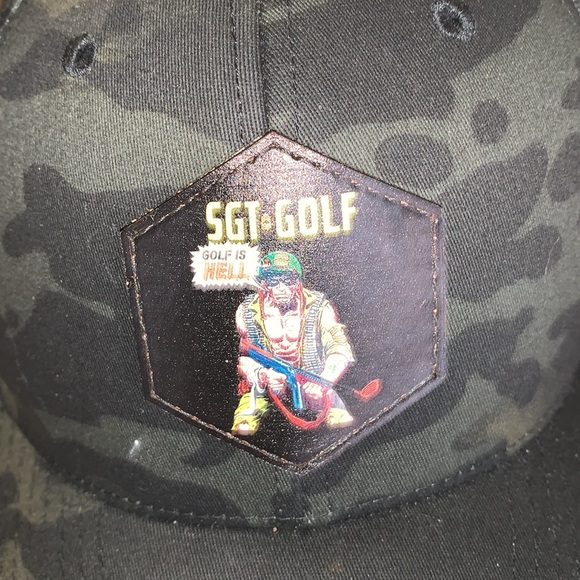 New with Tags Yupoong Sgt Golf Golf is Hell mulitcam Hat size L/XL. Very nice. - Picture 3 of 11